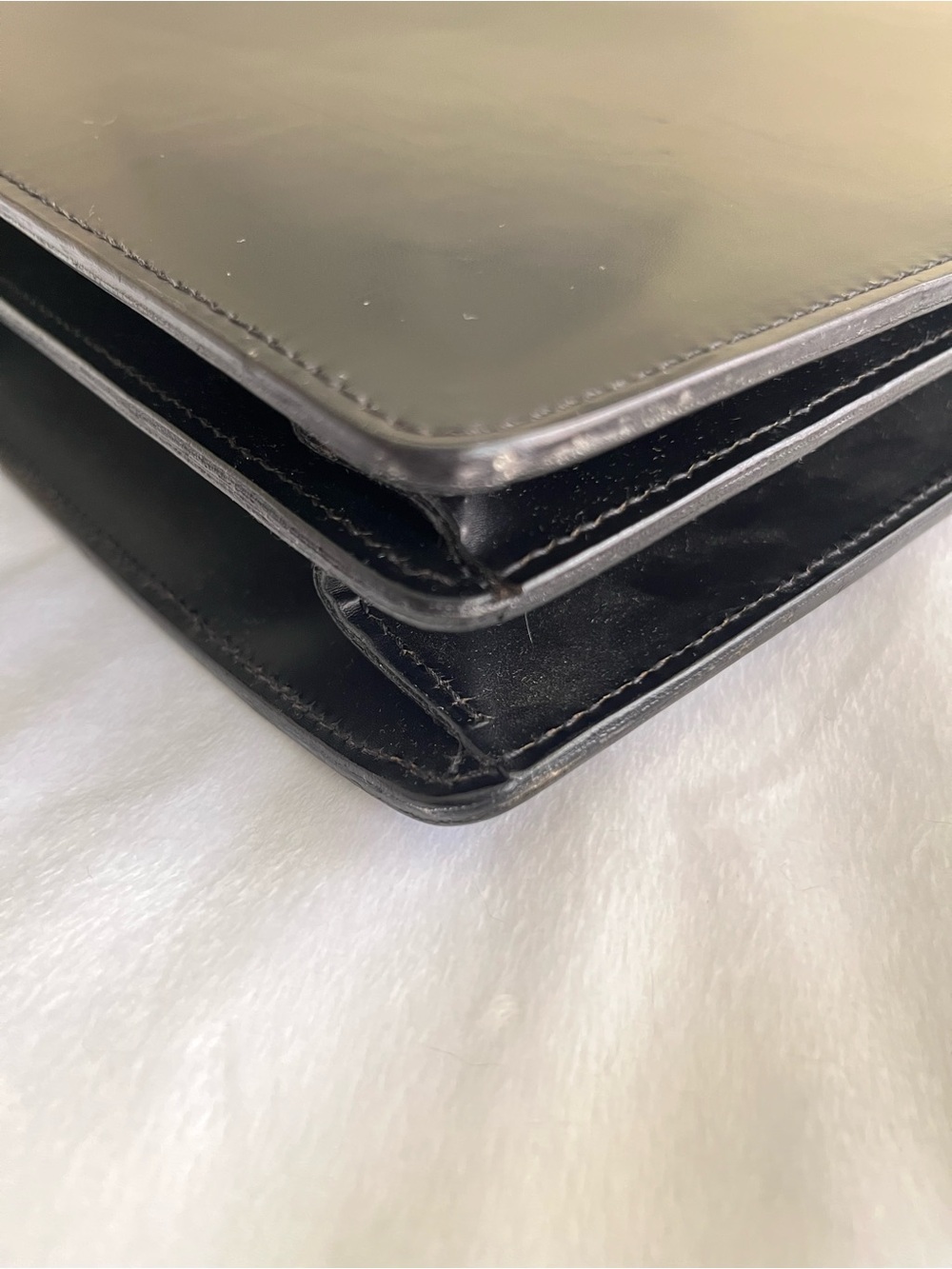 Ferragamo Black Leather Business Bag - Picture 4 of 6